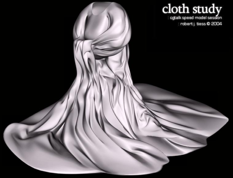 Cloth Study - By Robert J. Tiess