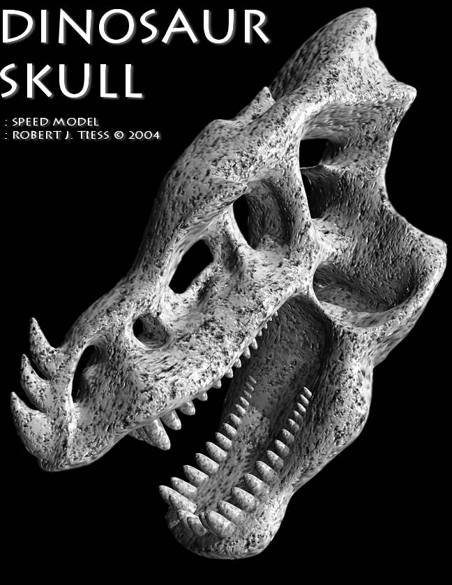 Dinosaur Skull - By Robert J. Tiess