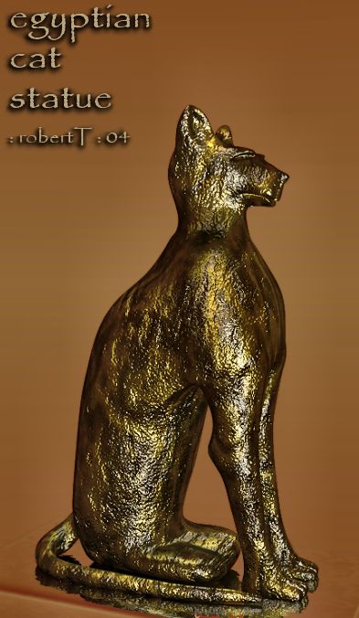Egyptian Cat Statue - By Robert J. Tiess