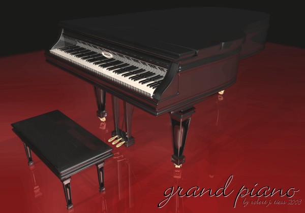 Grand Piano - By Robert J. Tiess