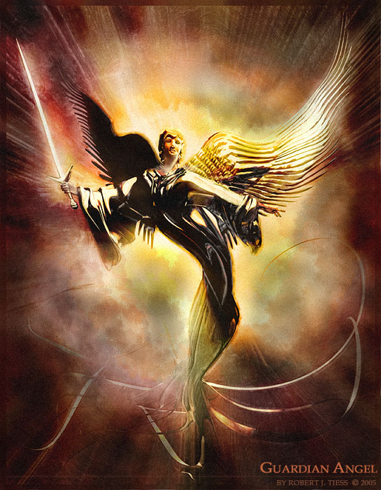 Guardian Angel - Art of Interpretation - Digital Art by Robert J. Tiess