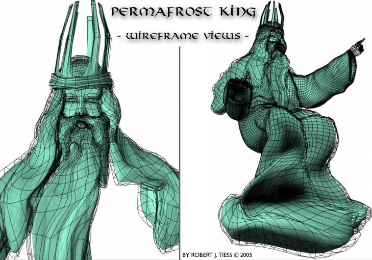 PERMAFROST KING WIREFRAME VIEWS - By Robert J. Tiess