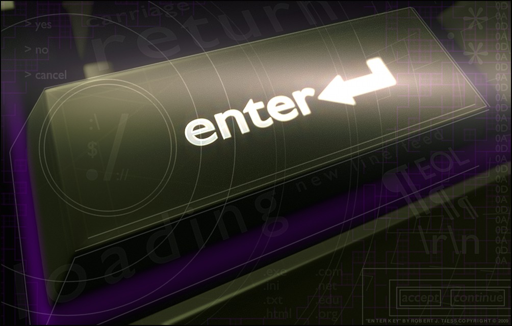 Enter Key - By Robert J. Tiess