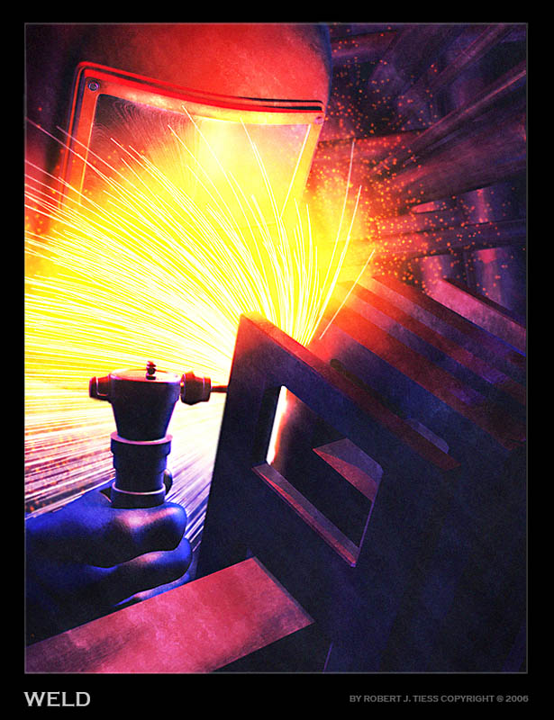 Welder - By Robert J. Tiess