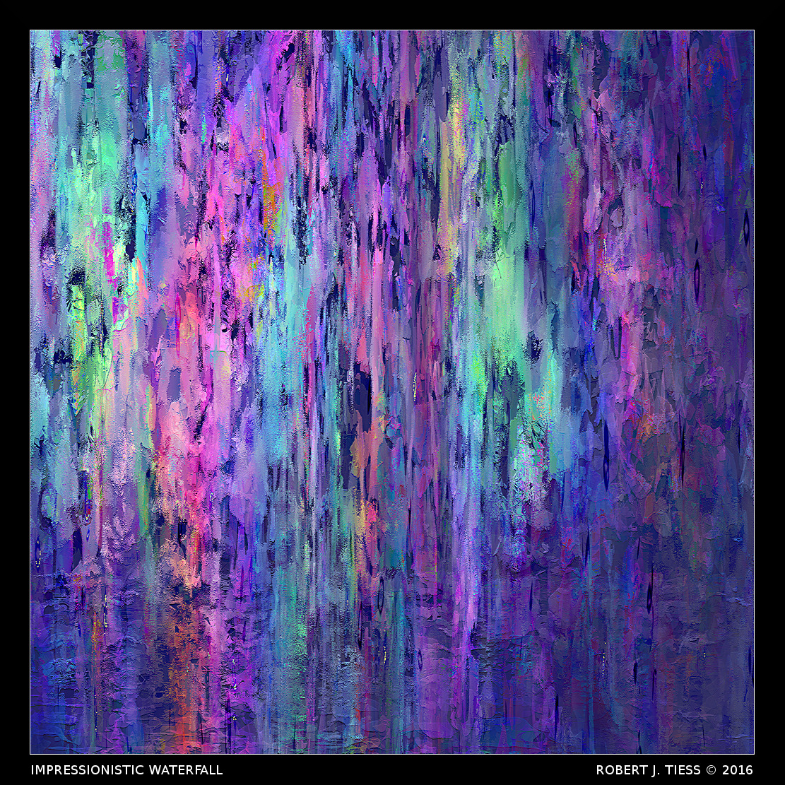 Impressionistic Waterfall - By Robert J. Tiess