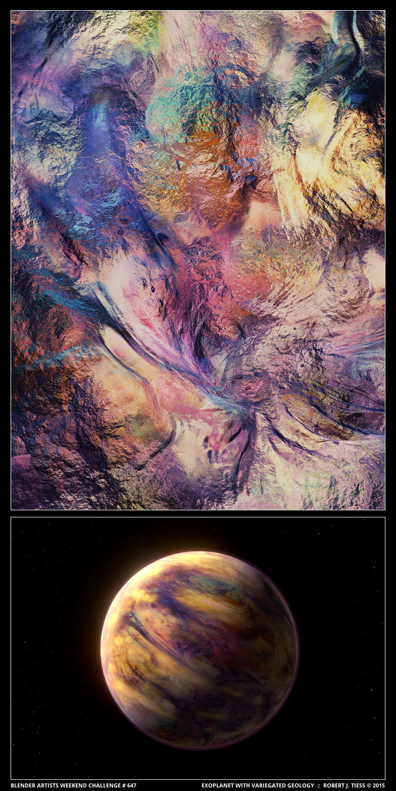 Exoplanet%20with%20Variegated%20Geology%20(A%20Diptych) - By Robert J. Tiess