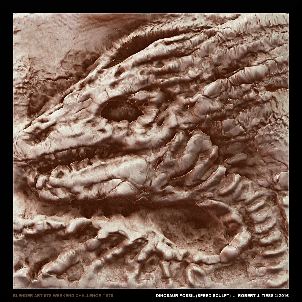 Dinosaur Fossil (Speed Sculpt) - By Robert J. Tiess