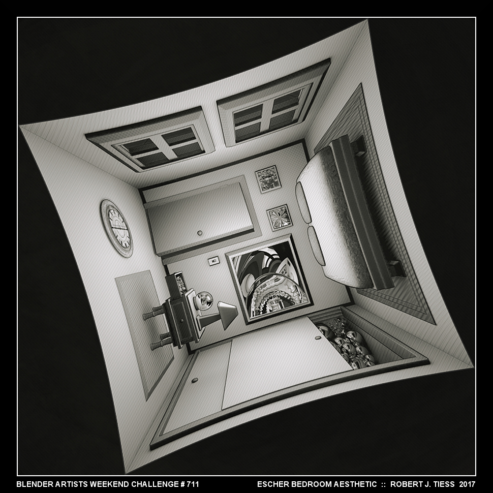 Escher Bedroom Aesthetic - By Robert J. Tiess